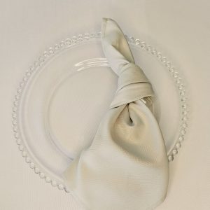 Stoffserviette Hellgrau