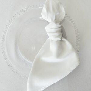 Stoffserviette Weiß