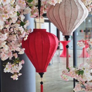 Chinesische Laternen aus Stoff