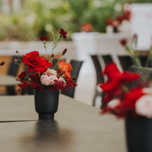 Topf "Orchi" Schwarz Klein