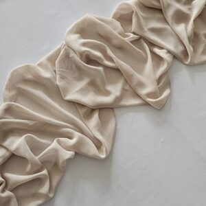 Tischläufer Chiffon "Greige-Beige"
