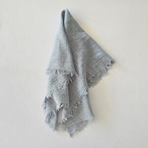 Stoffserviette Musselin "Rauchblau"