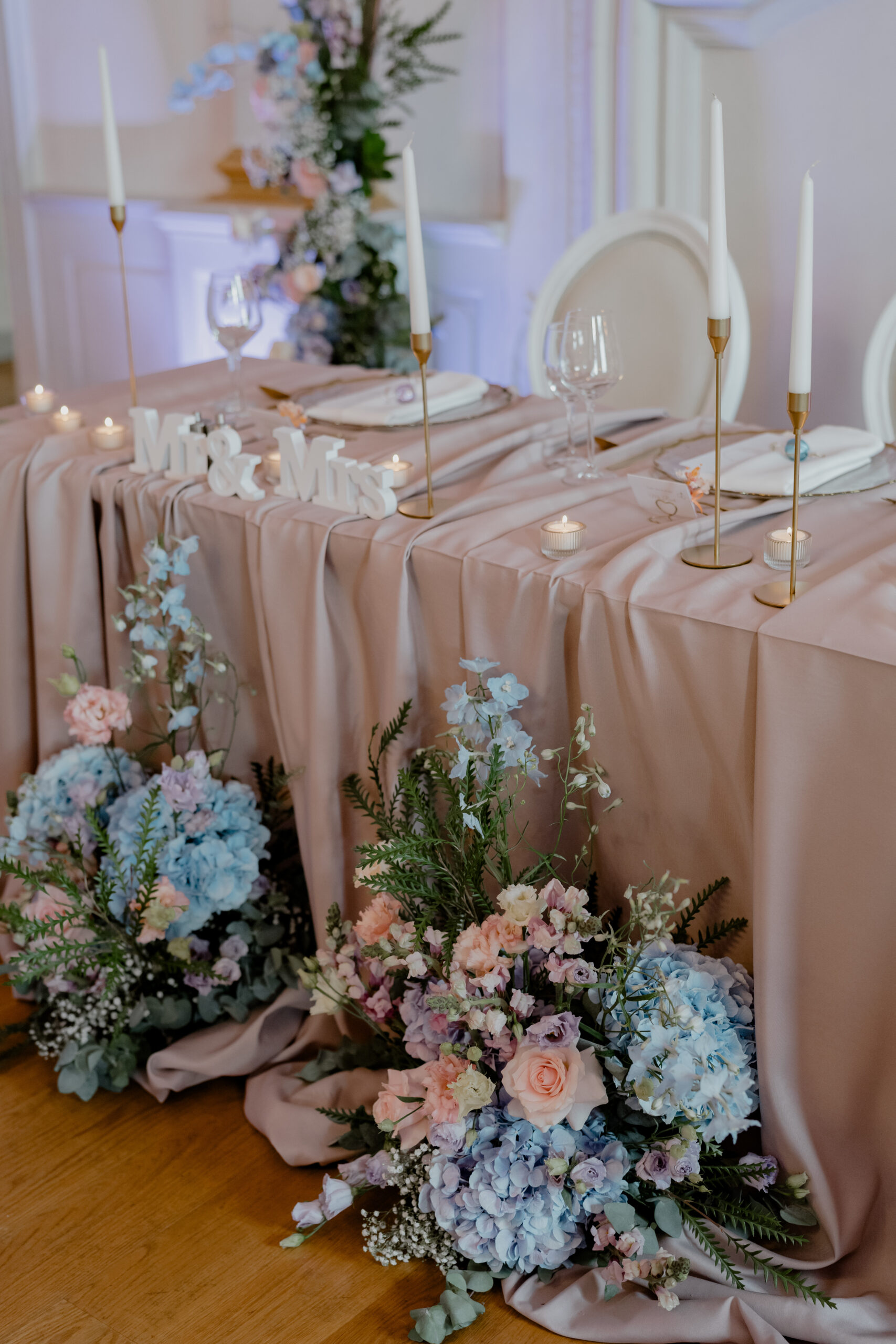 Tischdecke Rund "Sandrosé" 330cm – Bild 3