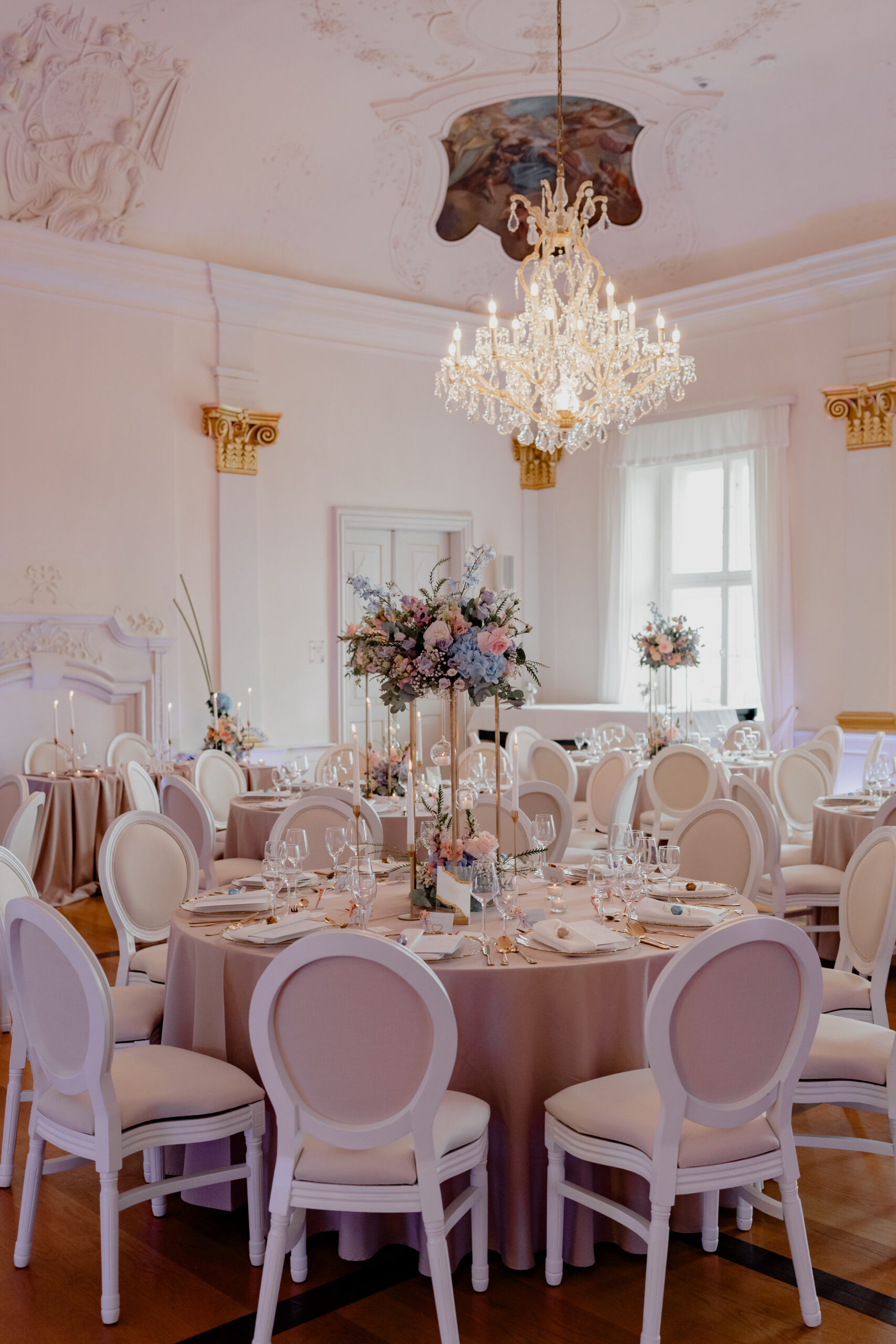 Tischdecke Rund "Sandrosé" 330cm – Bild 5